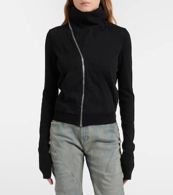 Belted cotton jersey sweatshirt | Rick Owens