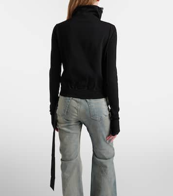 Belted cotton jersey sweatshirt | Rick Owens