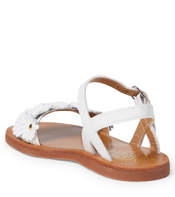 Plagette Multi Flo leather sandals | Pom d'Api