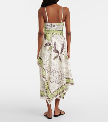Bedruckter Midirock aus Seidensatin | Tory Burch