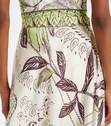 Bedruckter Midirock aus Seidensatin | Tory Burch