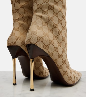 Bombshell GG Canvas over-the-knee boots | Gucci