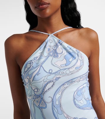 Orchidee open-back swimsuit | Pucci