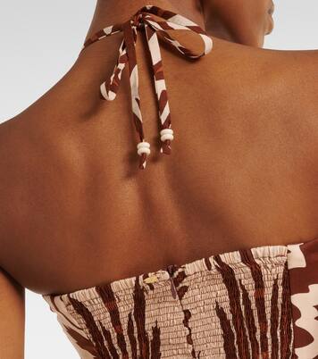 Robe midi Collina en coton imprimé | Poupette St Barth