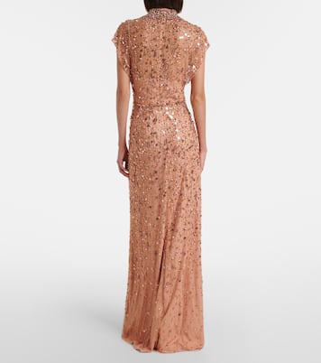 Robe longue Crystal Drop à ornements | Jenny Packham