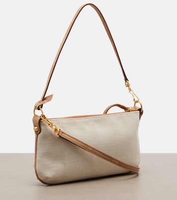 Le City Mini canvas and suede shoulder bag | Balenciaga