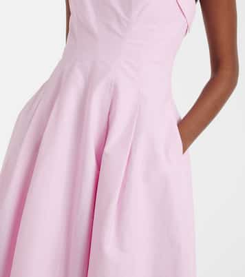 Avril cotton-blend bustier gown | Simkhai