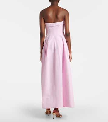 Avril cotton-blend bustier gown | Simkhai
