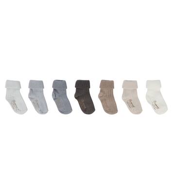 Baby set of 7 cotton-blend socks | Bonpoint