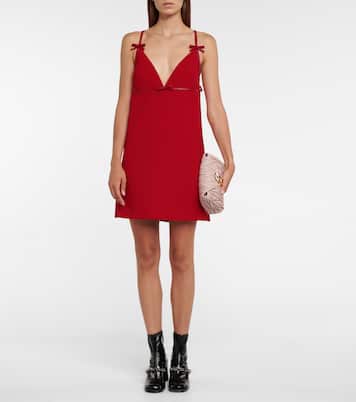 Sleeveless cady mini dress | Miu Miu