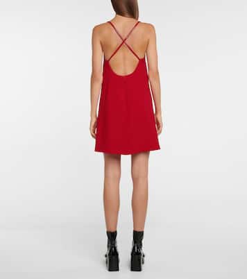 Sleeveless cady mini dress | Miu Miu