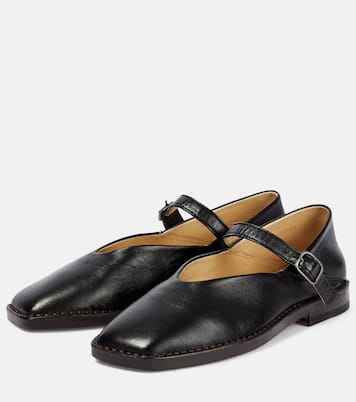 Leather Mary Jane ballet flats | Lemaire