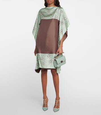 Robe cafetan en soie | Valentino