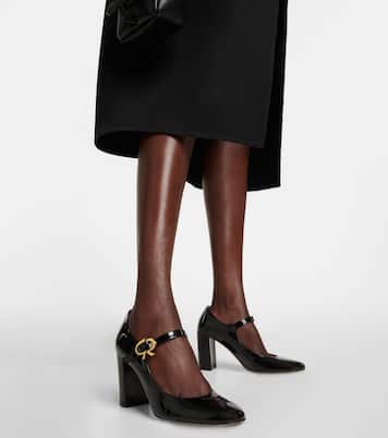 Escarpins Mary Ribbon en cuir verni | Gianvito Rossi
