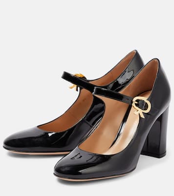 Escarpins Mary Ribbon en cuir verni | Gianvito Rossi