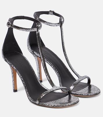 Sandalen Einari aus Metallic-Leder | Isabel Marant
