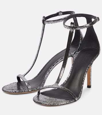 Sandalen Einari aus Metallic-Leder | Isabel Marant