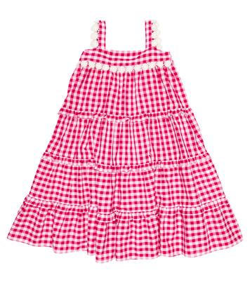 Embroidered gingham cotton dress | Tartine et Chocolat
