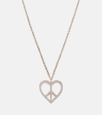 14kt gold necklace with diamonds | Sydney Evan