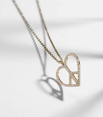 14kt gold necklace with diamonds | Sydney Evan