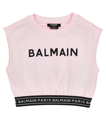 Logo cotton vest | Balmain Kids
