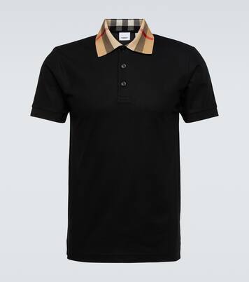 Burberry Check cotton piqué polo shirt | Burberry