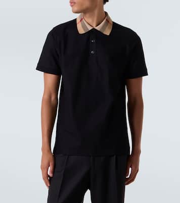 Burberry Check cotton piqué polo shirt | Burberry
