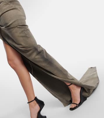 DRKSHDW Edfu denim maxi skirt | Rick Owens