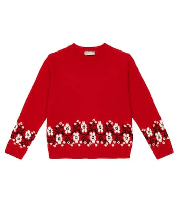 Intarsia virgin wool sweater | Il Gufo
