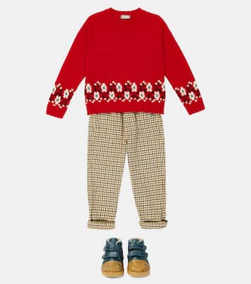 Intarsia virgin wool sweater | Il Gufo