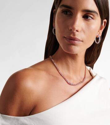 Essentials Rivière 18kt rose gold necklace with sapphires | Bucherer Fine Jewellery