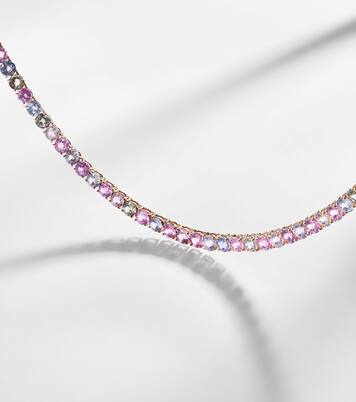 Essentials Rivière 18kt rose gold necklace with sapphires | Bucherer Fine Jewellery