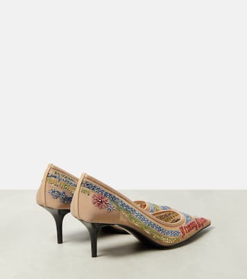 x Jean Paul Gaultier embellished mesh pumps | Jimmy Choo
