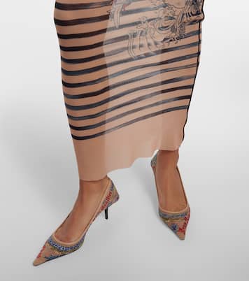 x Jean Paul Gaultier embellished mesh pumps | Jimmy Choo