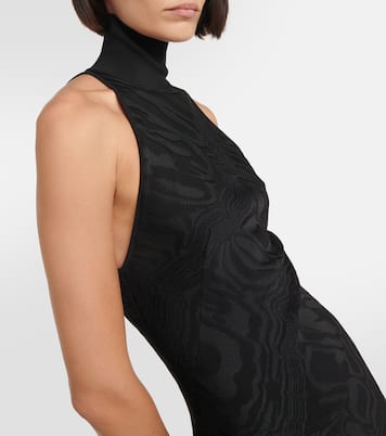 Patterned turtleneck gown | Alaïa