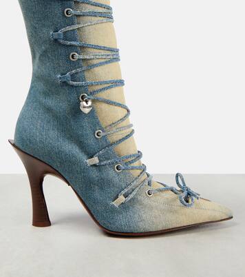 Stiefel Bitten aus Denim | Acne Studios