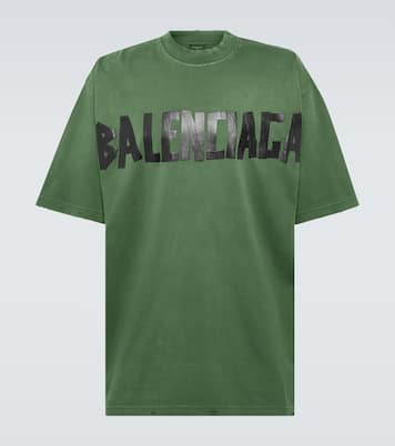 T-shirt Tape en coton mélangé | Balenciaga