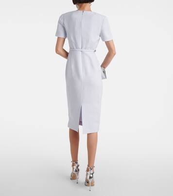 Robe midi en laine et soie | Roland Mouret