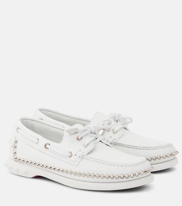 Gerockel studded leather boat shoes | Christian Louboutin