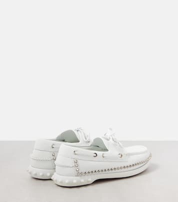Gerockel studded leather boat shoes | Christian Louboutin