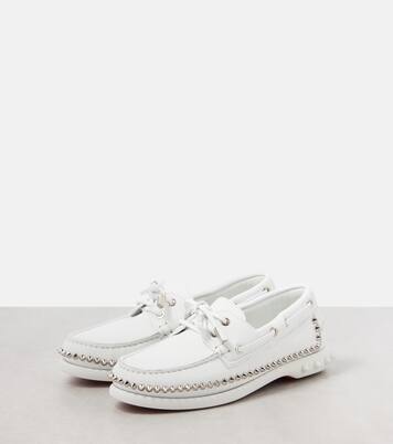 Gerockel studded leather boat shoes | Christian Louboutin