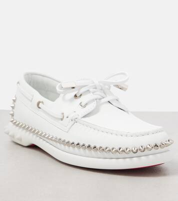 Gerockel studded leather boat shoes | Christian Louboutin