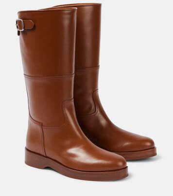 Lupo leather knee-high boots | Loro Piana
