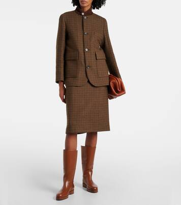 Lupo leather knee-high boots | Loro Piana