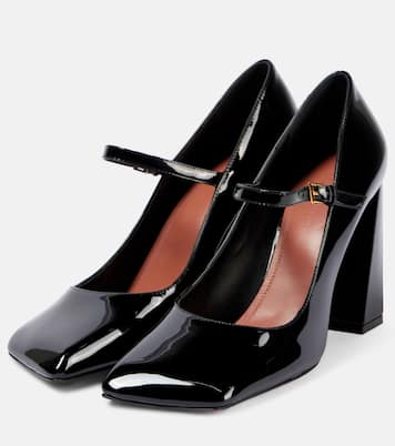 Mary-Jane-Pumps Charlotte 95 aus Lackleder | Amina Muaddi
