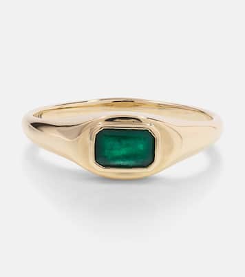 Ring Green With Envy aus 14kt Gelbgold mit Smaragden | Stone and Strand