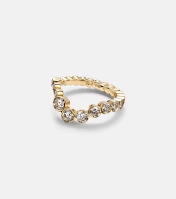 Ring Ensemble Ocean aus 18kt Gelbgold mit Diamanten | Sophie Bille Brahe