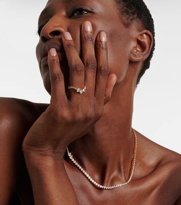 Ring Ensemble Ocean aus 18kt Gelbgold mit Diamanten | Sophie Bille Brahe