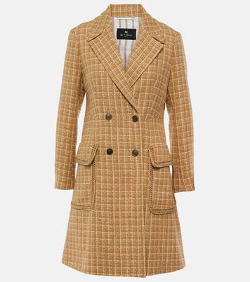 Prince of Wales wool-blend coat | Etro