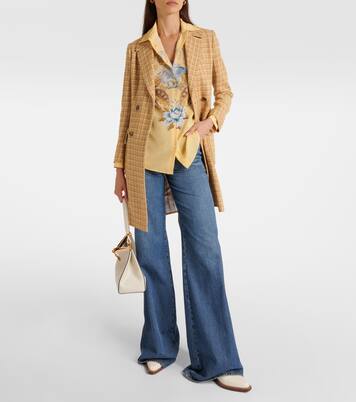 Prince of Wales wool-blend coat | Etro